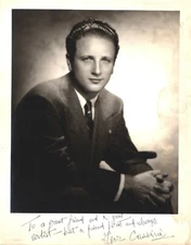 IGOR CASSINI Hearst Gossip Columnist autographed ORIGINAL jumbo photograph