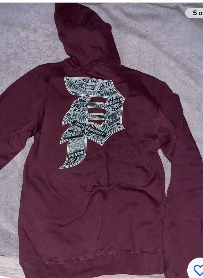 Primitive Apparel Sudadera con Capucha X Independent Truck TALLA MEDIANA. Foto 3 de 4