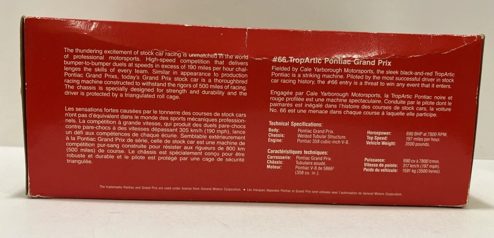 Revell Die Cast TropArtic #66 Cale Yarborough 1:24 Scale NEW - Image 3 of 4