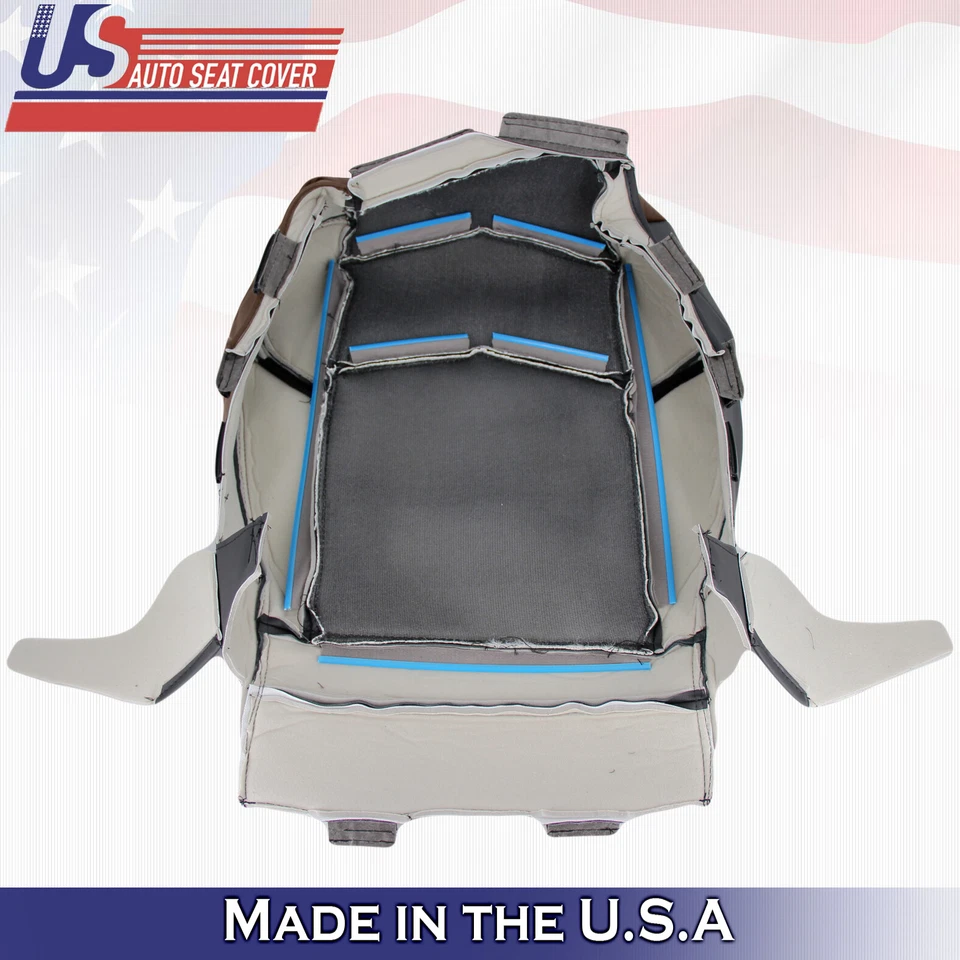 Коричневый кожаный чехол на сиденье снизу для пассажира Cadillac Escalade 2015–2020 годов выпуска - Изображение 3 из 4