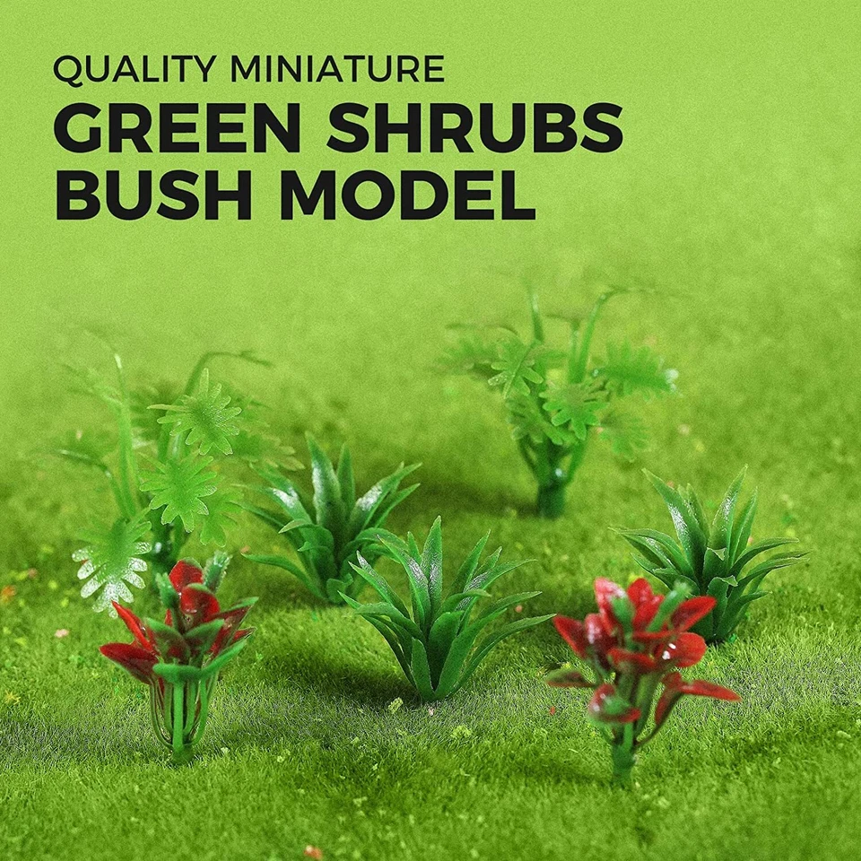 90pcs Plants Model Train Railroad Diorama Scenery Park Landscape DIY HO OO Scale - image 3 of 4