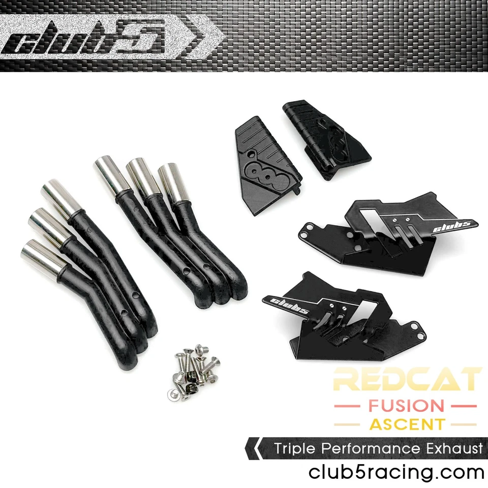 Triple Performance Exhaust for Redcat Ascent / Fusion - Image 2 of 4