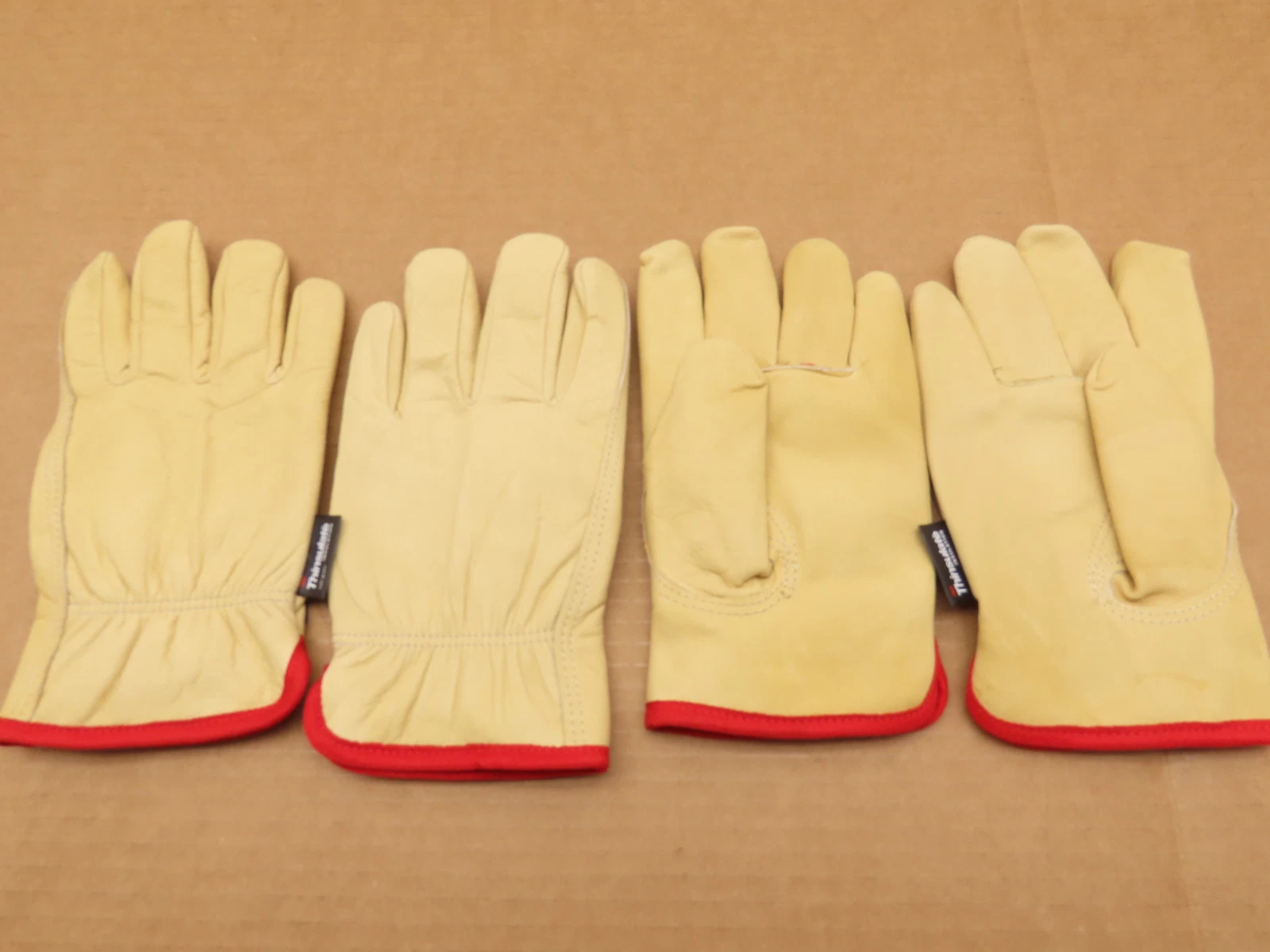 44 Pairs Premium Thinsulate 100g Insulated Soft Leather Gloves Size SMALL