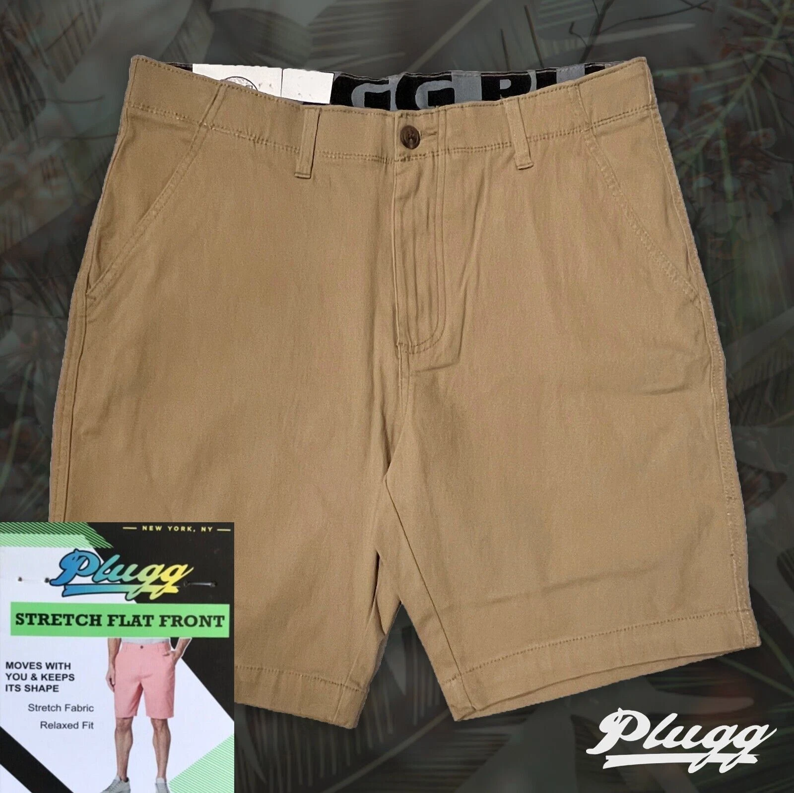 NWT PLUGG CLOTHING Men's Shorts Stretch Flat Front Waist BOARDWALK All Sizes
Opens in a new window o