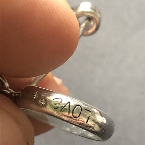 Sterling Silver 925 Lot Bracelet B46 Bangle Cross Jesus Faith Hope Love Peace Me - Picture 6 of 9