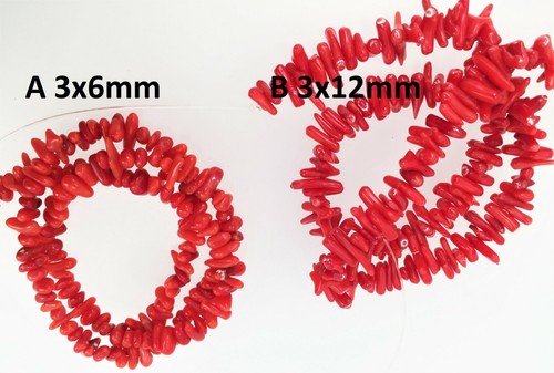 Red coral sticks. Spiky Corals, Red Coral Chips. DIY loose beads - 第 1/3 張圖片