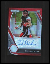 2021 Zach Davidson Rookie Auto Prizm Draft Picks Red /199 #DPA-ZAD Vikings