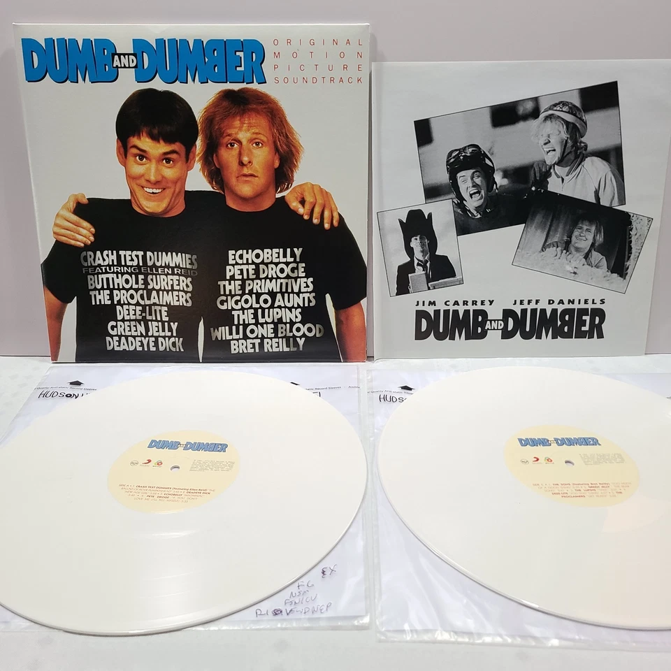 Dumb and Dumber Soundtrack 2 LP SRC Sony 2014 NM Vinyl White 4th Side Etch #58L - Image 2 of 4