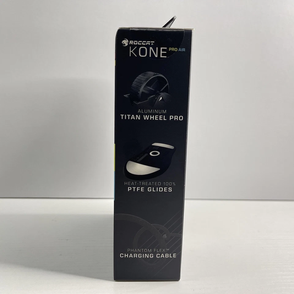 Wireless ROCCAT Kone Pro Air Gaming Mouse – White RGB 19K DPI - NIB - Image 4 of 4