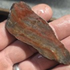 Chalcedony Slabs, Moss, Lot of 5, Red-Brown & Gray, 88g, Lapidary Cabbing — photo 2