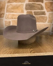 Original Tombstone 20X Western Cowboy Felt Hat Ranger Minnick Style - Oak Brown