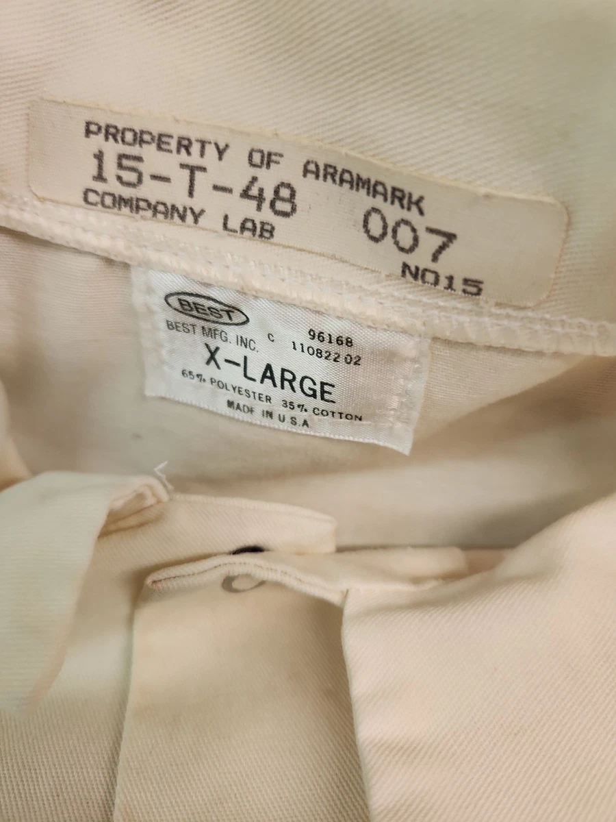 Vintage ITW Dynatec Long Coat/ Lab Coat, XL Uniform
