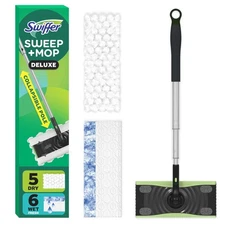 Swiffer Sweep & Mop Deluxe 2-In-1 Floor Mopping and Sweeping Kit, Multi-Surface