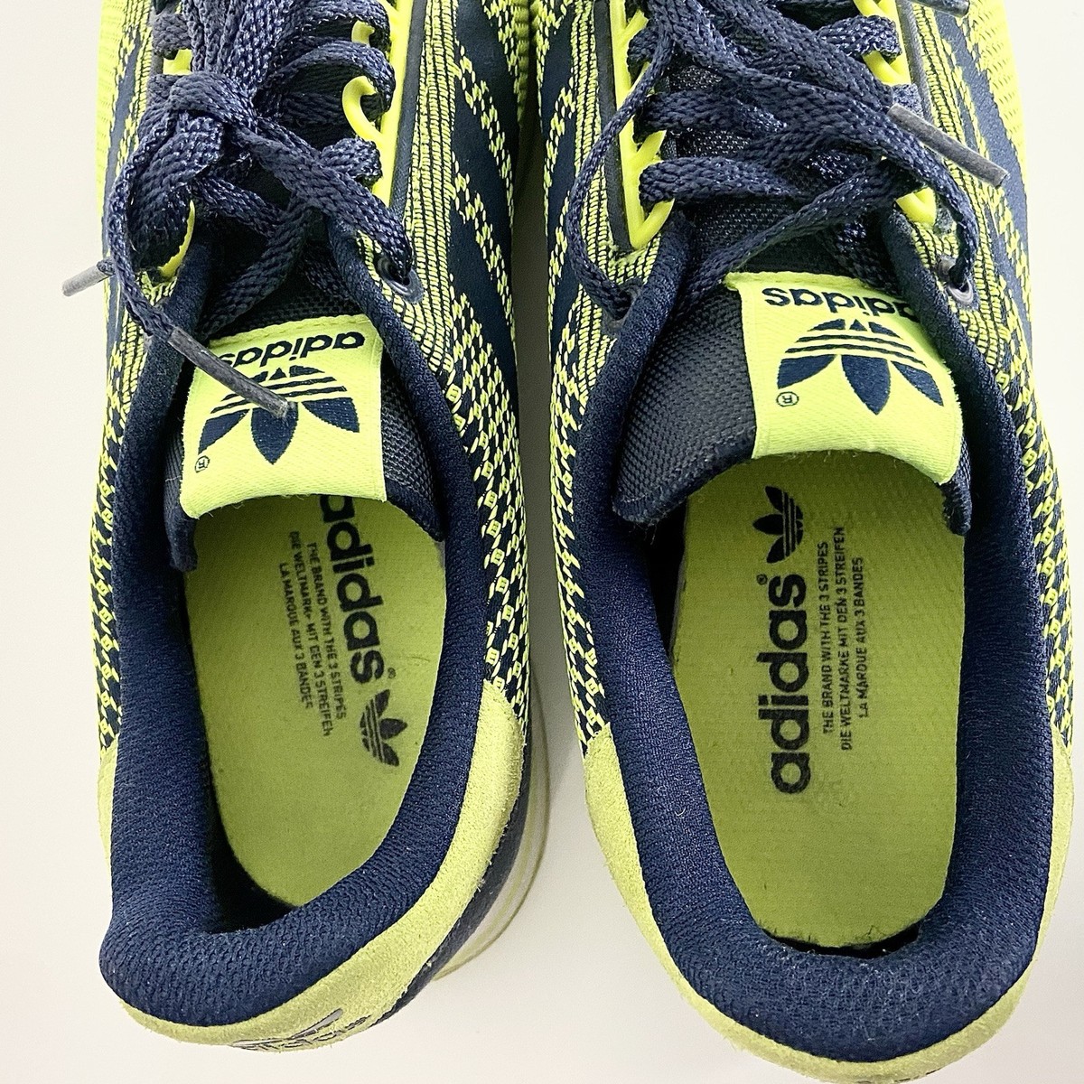 Adidas zx 500 og Weave Mens 9.5 Green Blue Three Stripe Lace