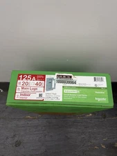 Square D Homeline 125A 20-SPC 40-Circuit Main Lug Plug-On Neutral Panel