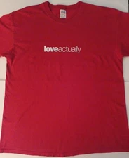 LOVE ACTUALLY 2003 RARE OFFICIAL PROMO PROMOTIONAL T-SHIRT HUGH GRANT XL