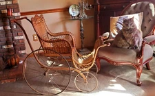 Wicker Baby Stroller 1885