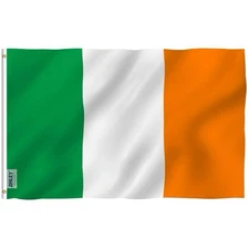 Anley Fly Breeze 3x5 Foot Ireland Flag - Irish National Flags Polyester