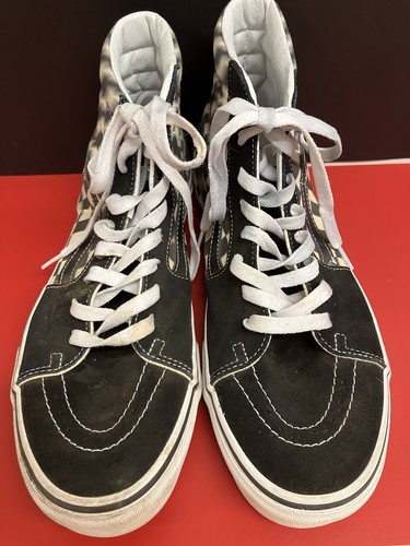 Zapato de skate Vans Sk8Hi negro a cuadros Old Skool Hi Top para hombre 10 - Imagen 7 de 13