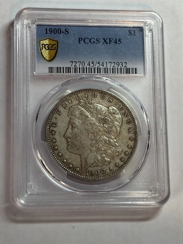 1900-S MORGAN SILVER DOLLAR PCGS XF45 NICE ORIGINAL BETTER DATE