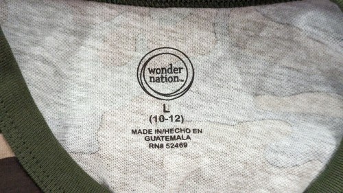Wonder Nation Boys Size L 10-12 Multicolor Long Sleeve Crew Neck Tough T-Shirt - Picture 6 of 9