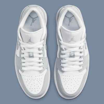 WMNS AIR JORDAN 1 LOW　DC0774-105 Women's Air Jordan 1 Low White/Wolf Grey-Aluminum DC0774-105