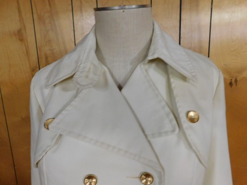 Vintage Jacket 1960's Canvas Rain Dbl Breasted Feels New No tag Waist 41" - Picture 5 of 7