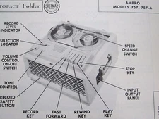 AMPRO 757 & 757-A TAPE RECORDER PHOTOFACT