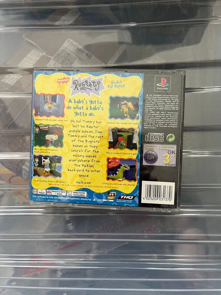Rugrats Search For Reptar Sony PS1 Playstation 1 Game Complete PAL - Image 2 of 2