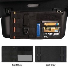 US Tactical Molle Vehicle Panel Car Sun Visor Truck Organizer Pouch Bag Pocket
