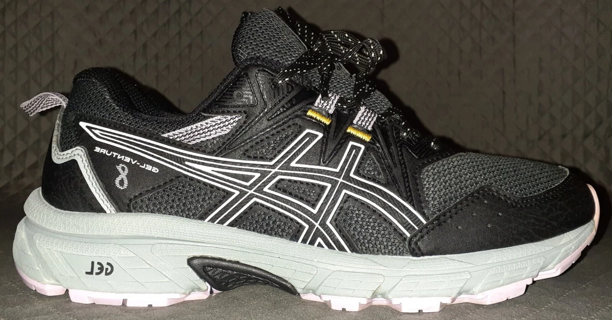 ASICS GEL Venture 8 Black Purple Women s Running Shoes US 9 UK 7 EUR 40.5