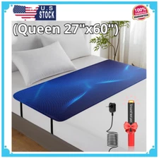 Grounding Mat for Bed, Earth Connected Grounding Mattress Cover Queen 27"x60"