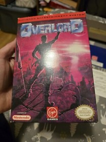 Overlord (Nintendo NES) CIB 100% Complete W/ Poster! NEAR MINT to MINT!
