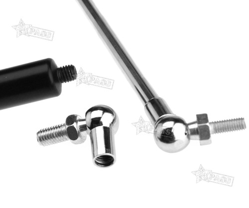 New Pair of 550mm Bonnet Boot Gas Struts Lifters Holders with M6/M8 Ball Studs - Picture 2 of 3
