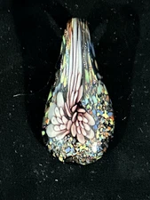 Murano Style Unique Glass Pendant Charm Beautiful Colors!!