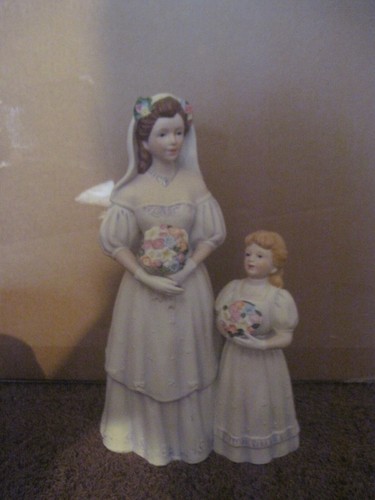 Home Interior #1405 "Bride's Day" Figurine, 8 1/4" tall, Bisque Finish
