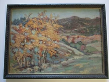 ADELE WATSON PAINTING AMERICAN LANDSCAPE IMPRESSIONIST RARE WOMAN ARTIST 1910'S