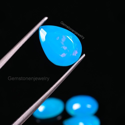 Blue opal Faceted lot Ethiopian welo fire opal Cut lot Natural opal Gemstone lot - Picture 3 of 13