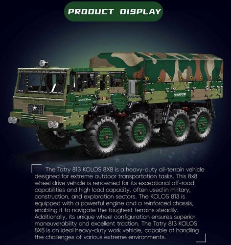 Mould King 20039 - Militärtruck Tara Kolos - Neu - 4733 Teile - RC - OVP - DE - Bild 2 von 8