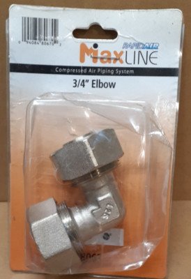 Maxline M8067 Elbow Fitting for 3/4-Inch Tubing