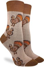 Women's Thanksgiving Turkey Socks Adult Shoe Size 5-9