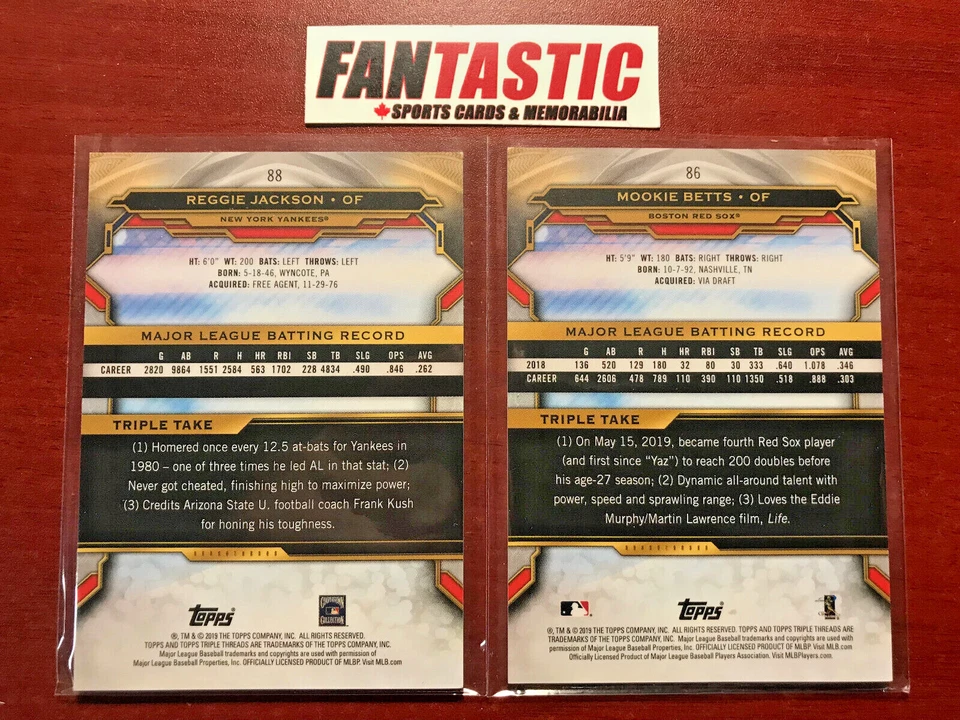 2019 Topps Triple Threads EMERALD (Green) /259 Parallel Cards YOU PICK - Image 2 of 2