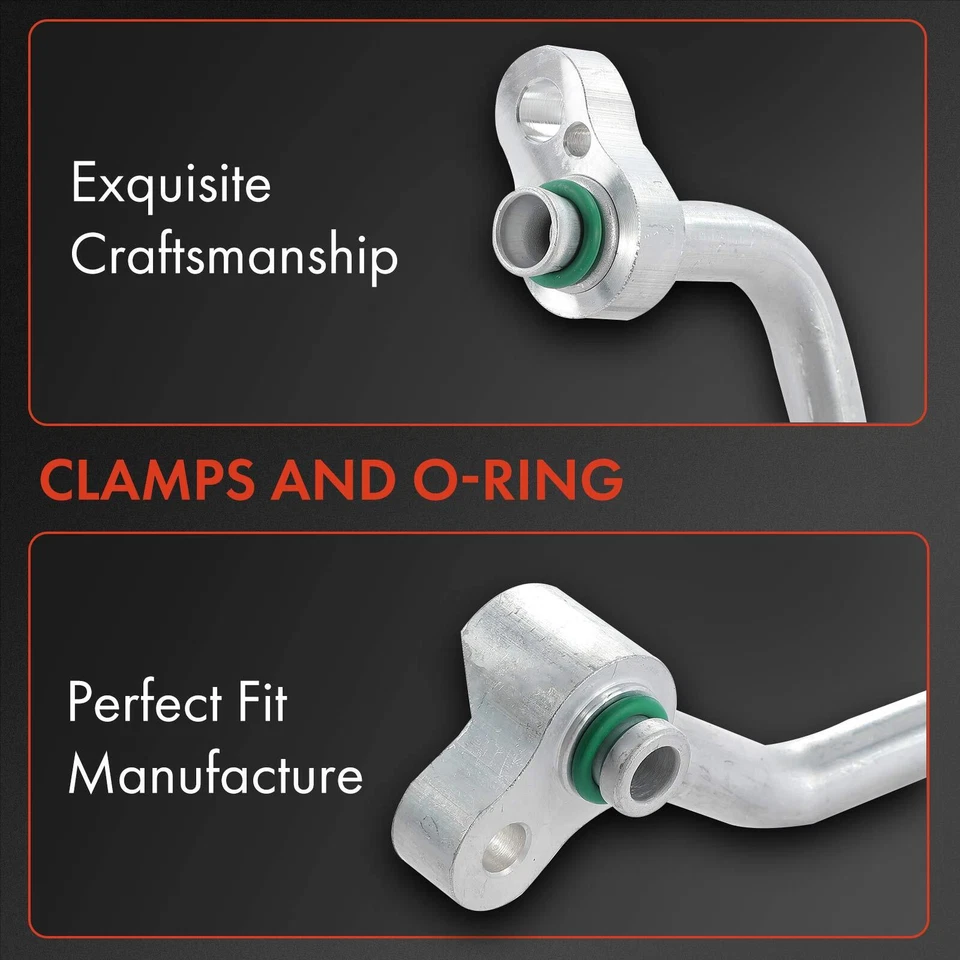 Línea de descarga de aire acondicionado para Hyundai Elantra 2009-2012 L4 2,0 L compresor a condensador Foto 3 de 4