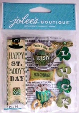 Crafts Stickers Jolees Irish St. Patrick's Day Lucky Clovers Cheers Beer Mug