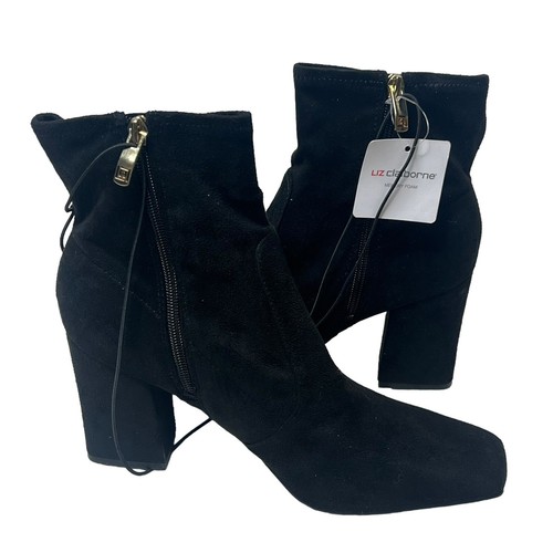 Liz Claiborne Memory Form size 11 Block Heel Soft Square Toe Side Zip Booties - Picture 7 of 8