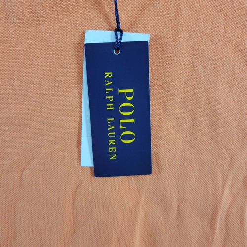 Polo Ralph Lauren Herren Medium Orange Pony Klassische Passform Baumwolle Neu mit Etikett - Bild 4 von 6