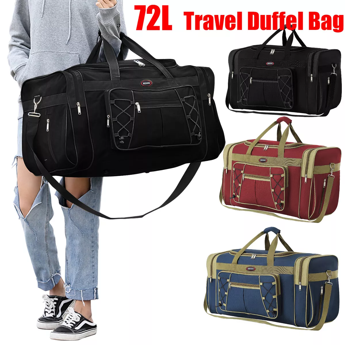 Men Duffle Bag Duffel Bags Luggage Travelling Bag Women Large