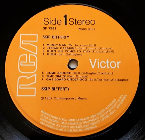 SKIP BIFFERTY s/t (RCA VICTOR SF 7941 - UK 1967) UK PSYCH ORANGE LABEL LP - Imagen 3 de 4