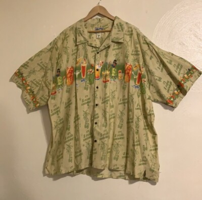 Chemise Cocktail Camp Shirt BIG DOGS "It's 5:00 Somewhere" Motif Hawaïen - Taille XL En Rayon - Occasion Top état