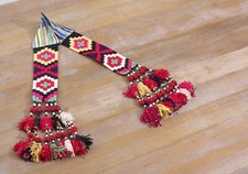 Tassel Hair Dress Belly Dance Uzbek 3.35" x 48.03" VINTAGE FAST Shipment 12050